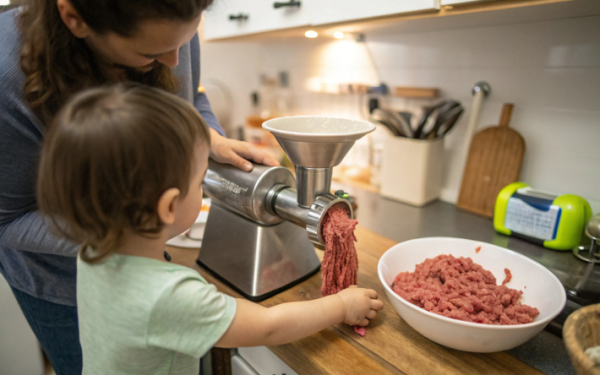 В мясорубку затянуло руку полуторагодовалого ребенка