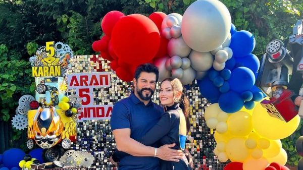 В стиле &quot;Трансформеров&quot;: Бурак Озчивит и Фахрие Эвджен отметили 5-летие сына