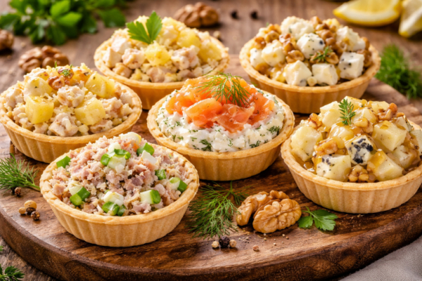 Пять начинок для тарталеток на любой вкус &mdash; самые простые и вкусные закуски. Готовятся за минуты, а выглядят как с фуршета