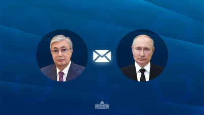 Токаев поздравил Путина с Днём России