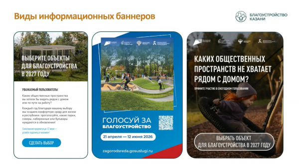 За благоустройство парков и скверов в Казани уже отдали голоса 25 тыс. человек