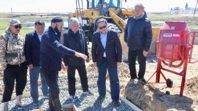 В Темирском районе начато строительство домов для жителей, пострадавших от паводка