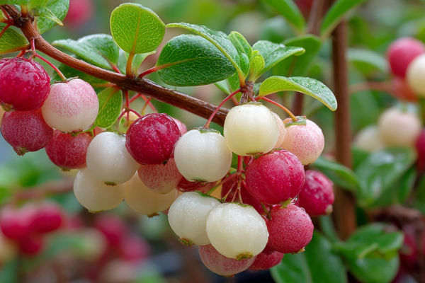 Декоративный кустарник для дачи: его фишка не цветы, а белые и розовые восковые ягодки