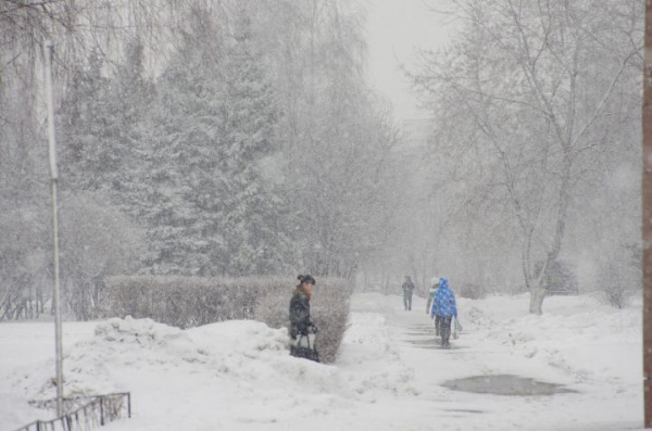 Во вторник в Татарстане ожидается сильный снег и порывистый ветер до 14 м/с